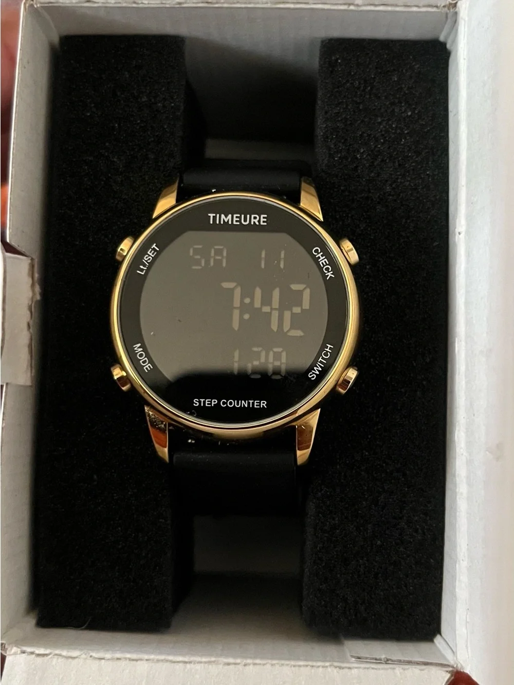 NIOB The TIMEURE Pedometer Watch (Model TU-2509) shown